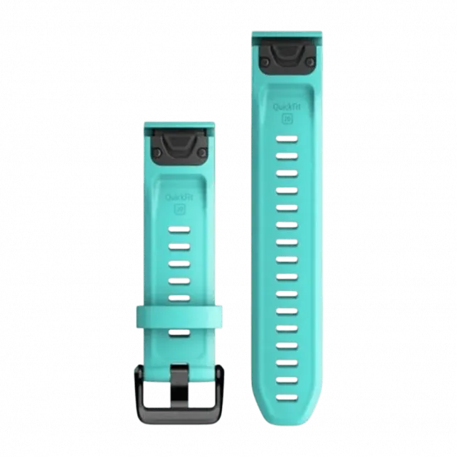 Ремінець QuickFit 20 мм, Aqua бірюзовий силіконовий