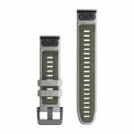 Ремінець QuickFit 22 мм, Fog Grey/Moss сірий/зелений силіконовий