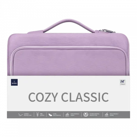 Сумка для ноутбука WIWU Cozy Classic MacBook 14 Purple