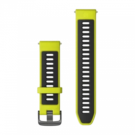 Ремінець для Forerunner 22 мм, Amp Yellow/Black жовтий з Slate застібкою силіконовий