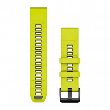 Ремінець QuickFit 22 мм, Amp Yellow/Graphite жовтий/темно-сірий силіконовий
