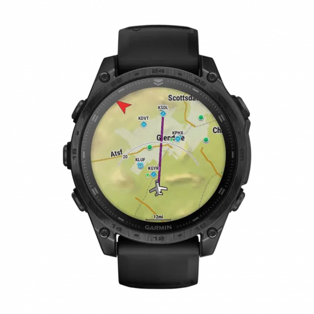 Смарт-годинник Garmin Tactix 8 47 мм AMOLED З балістичним калькулятором Applied Ballistics Ultralightght