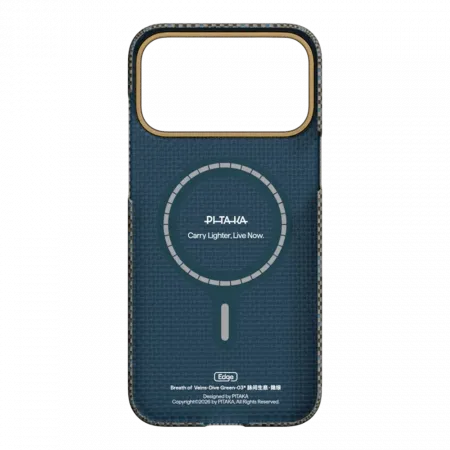 Чохол Pitaka Edge Ultra-Slim Breath of Veins для iPhone 17 Pro Dive Green