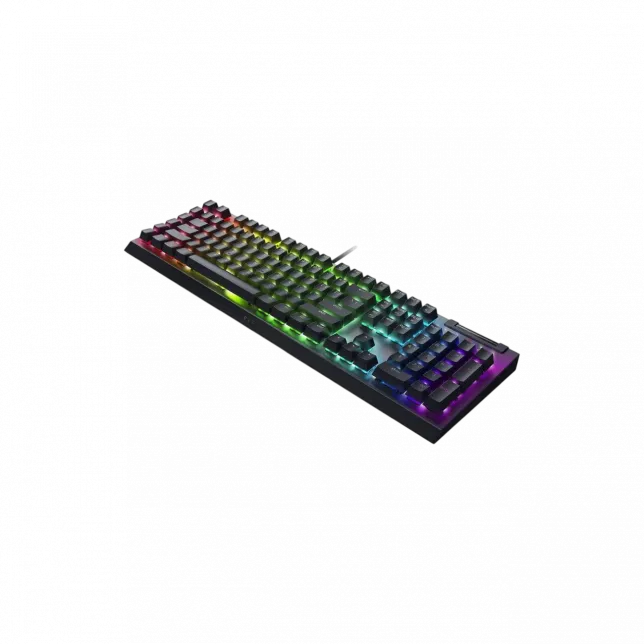 Клавіатура механічна Razer BlackWidow V4 X 110key, Green Switch, USB-A, EN/RU, RGB, чорний