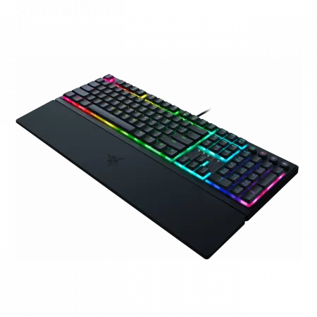 Клавіатура механічна Razer Ornata V3 104key, Mecha-Membrane Switch, USB-A, EN/UK, RGB, чорний