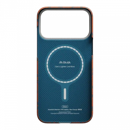 Чохол Pitaka Edge для iPhone 17 Pro Monogram Blue/Orange