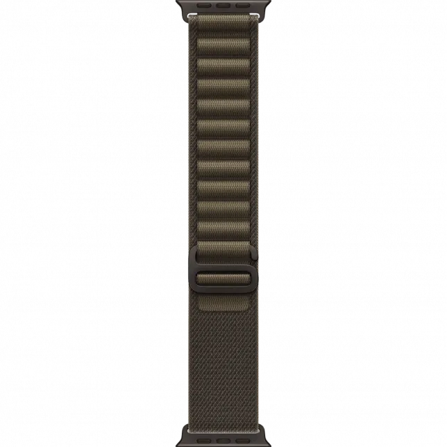 Apple Watch Ultra 4 GPS + LTE 49mm Black Titanium Case with Dark Olive Alpine Loop - Small (MJCT4+MKDW4)