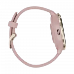 Смарт-годинник Garmin Venu 3S Soft Gold Stainless Steel Bezel з Dust Rose рожевим корпусом та силіконовим ремінцем