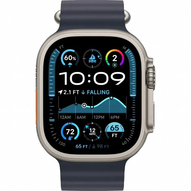 б/у Apple Watch Ultra 2 GPS + LTE 49mm Titanium Case with Navy Ocean Band