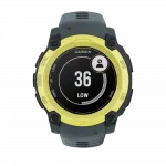 Смарт-годинник Garmin Instinct E 40 мм Electric Lime жовтий з Twilight сірим силіконовим ремінцем