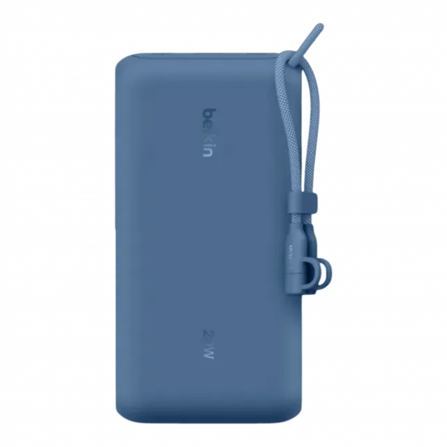 Повербанк Belkin 20000mAh 20W 2xUSB-C/1xUSB-A with Display Blue