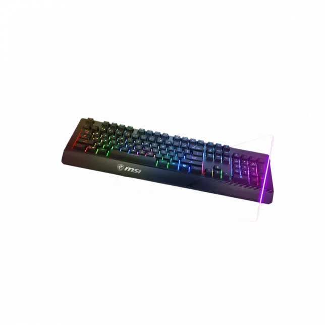 Клавіатура мембранна MSI Vigor GK20 UA 104key, USB-A, EN/UKR/RU, ColorLED, чорний