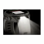 Смарт-годинник Garmin Fenix 9 Pro 43мм, Titanium з Fog Grey/Dark Sandstone сірим/темно сірим силіконовим ремінцем