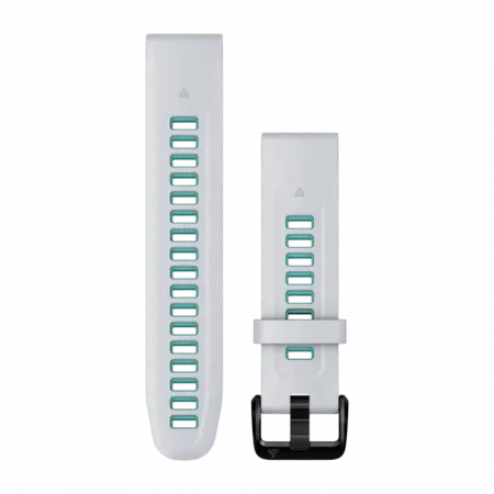 Ремінець QuickFit 20 мм, Whitestone/Aqua білий силіконовий