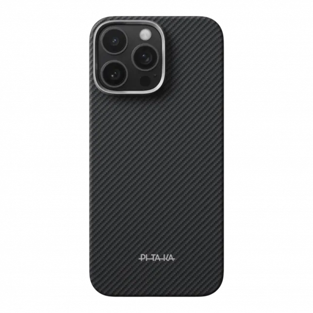 Чохол Pitaka Ultra-Slim Classic Twill 600D PitaTap для iPhone 16 Pro Black/Grey