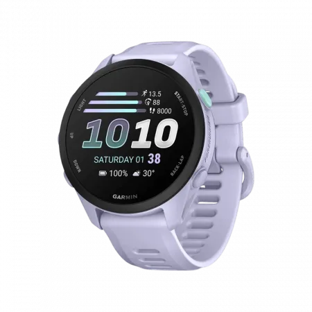 Смарт-годинник Garmin Forerunner 70 Cool Lavender з бузковим силіконовим ремінцем
