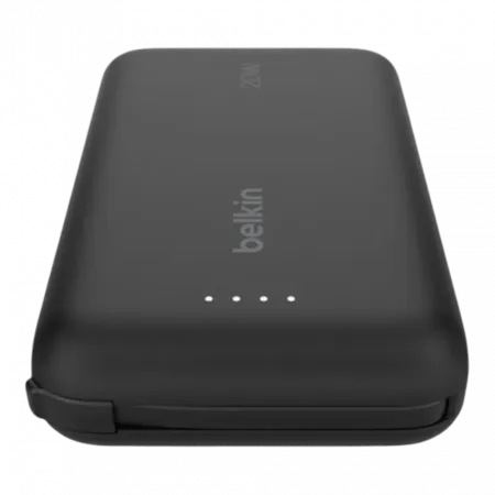 Повербанк Belkin 10000mAh 20W з інтегрованим кабелем USB-C, Black