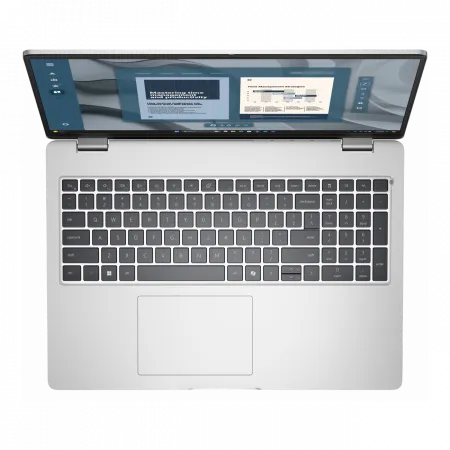 Ноутбук Dell Pro 16 16" FHD+ IPS AG, Intel U5-235U, 32GB, F512GB, UMA, Lin, сріблястий, US клавіатура