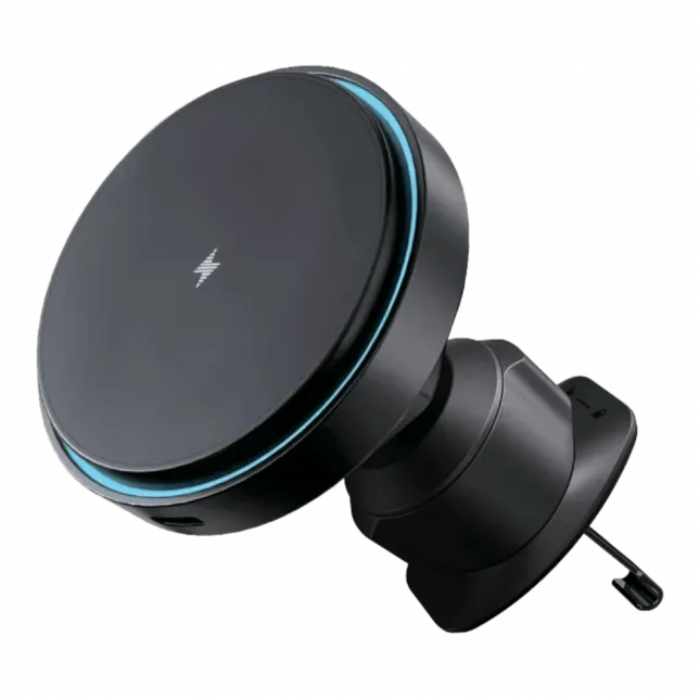 Автотримач з бездротовою зарядкою Proove Light Circle 15W black