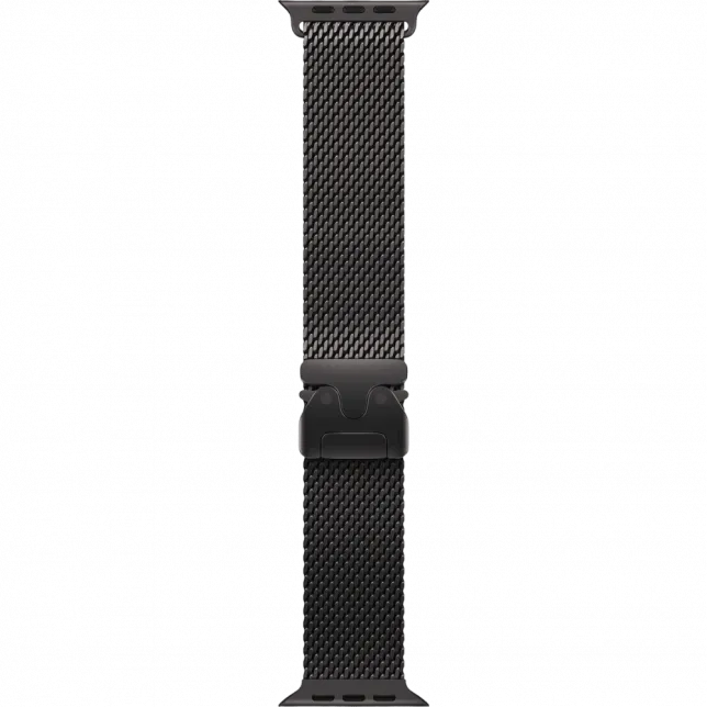 Apple Watch Ultra 4 GPS + LTE 49mm Black Titanium Case with Black Titanium Milanese Loop - Large (MJAX4)