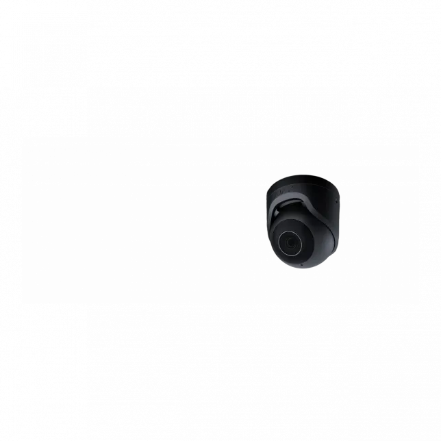 IP-Камера дротова Ajax TurretCam, 5мп, 4мм, Poe, True WDR, IP 65, ІЧ 35м, аудіо, кут огляду 75°до 85°, купольна, чорна