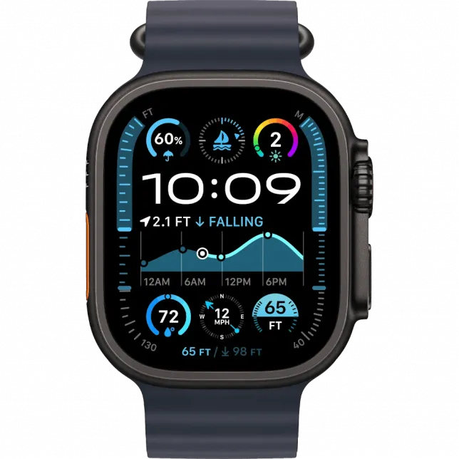 б/у Apple Watch Ultra 2 GPS + LTE 49mm Black Titanium Case with Navy Ocean Band