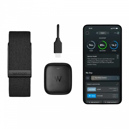 Фітнес-браслет WHOOP 5.0 One Jet Black CoreKnit 12-Month Membership