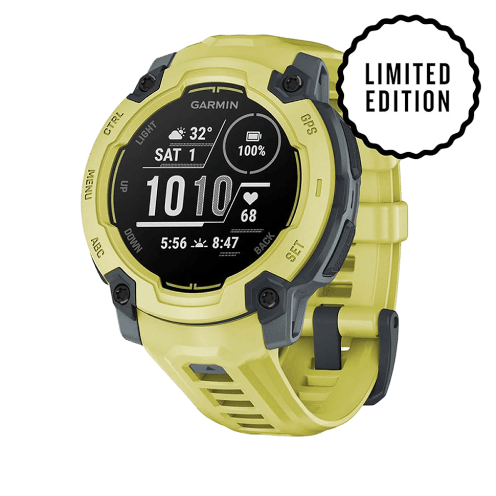 Смарт-годинник Garmin Instinct E 45 мм Electric Lime жовтий з Electric Lime жовтим силіконовим ремінцем