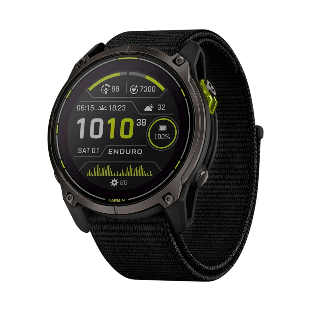 Смарт-годинник Garmin Enduro 3 51 мм з чорним нейлоновим ремінцем UltraFit