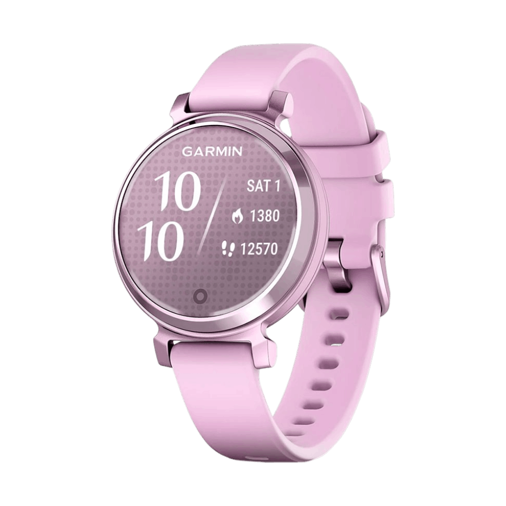 Смарт-годинник Garmin Lily 2 Sport Metallic Lilac з Lilac бузковим силіконовим ремінцем